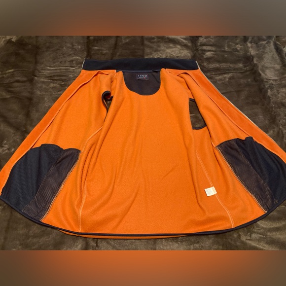 IZOD PerformX Performance Fleece Shell Vest Outerwear Gorpcore Bungee Toggle Zip - Picture 15 of 15